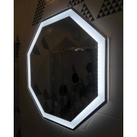 Зеркало с подсветкой для ванной комнаты Тревизо 65х65 см