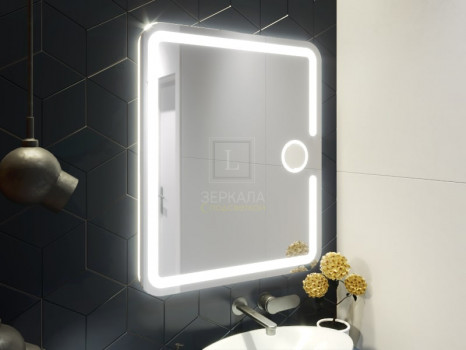Зеркало для ванной с подсветкой Баролло 50х70 см
